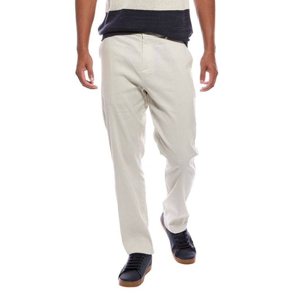 Onia Mens  Stretch Linen Trouser, Gray